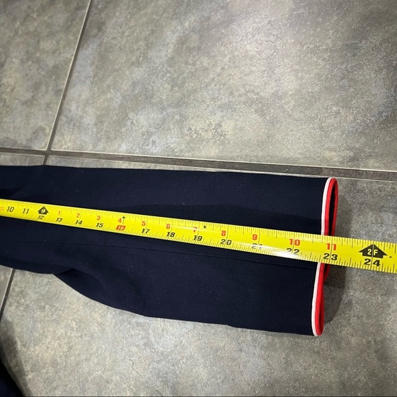 BODEN Lilah Tipped Blazer Jacket NAVY Sz 16R Business Casual Preppy Accademia - Picture 11 of 12